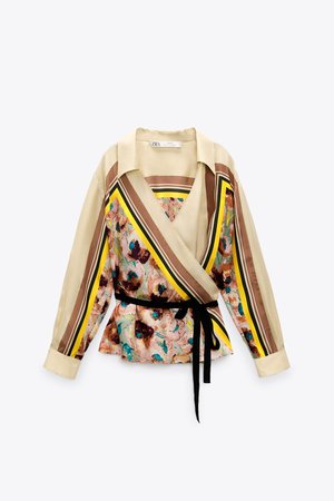 PRINTED SILK BLOUSE LIMITED EDITION | ZARA United States