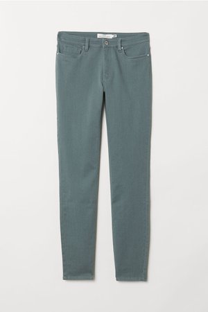 Super Slim-fit Pants - Dusky green - Ladies | H&M US