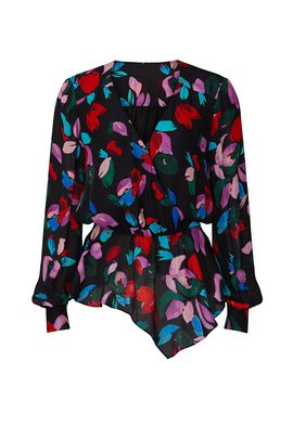 Floral Collage Blouse by kate spade new york for $40 | Rent the Runway