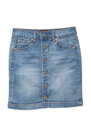7 For All Mankind | Mini Stretch Denim Skirt (Big Girls) | Nordstrom Rack