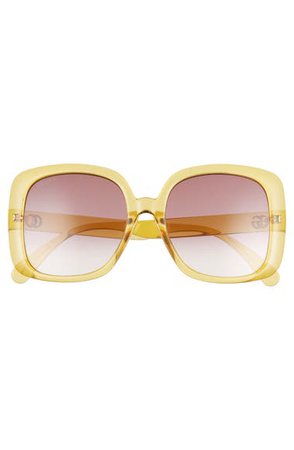 Gucci 56mm Square Sunglasses | Nordstrom