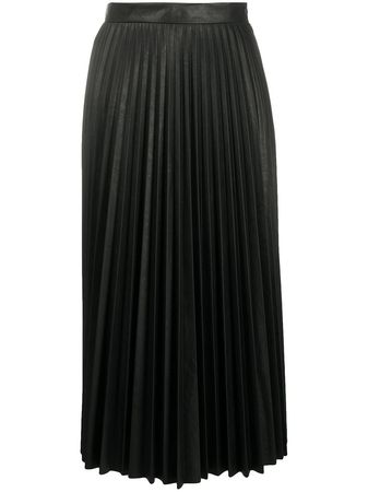 Shop MM6 Maison Margiela pleated midi skirt with Express Delivery - FARFETCH