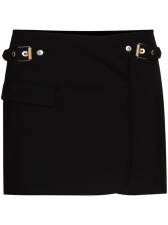 Shop Dion Lee buckled wrap mini skirt with Express Delivery - FARFETCH