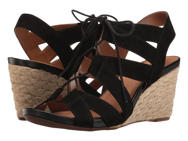 Clarks - Acina Chester (Black Suede) Women's Sandals
