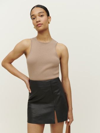 Veda Margie Leather Mini Skirt - Mini Leather | Reformation