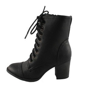 Black lace up ankle boots for women of 2018 - Lace up boots