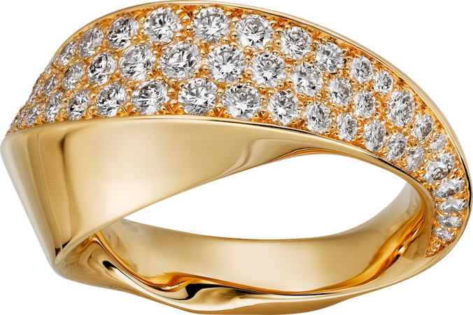 Coup d'Éclat de Cartier ring Yellow gold, diamonds