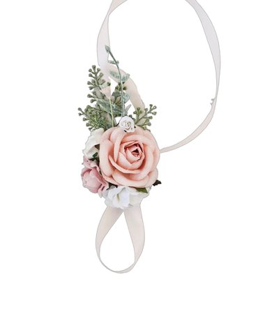 Pale pink wrist corsage, blush bridesmaids corsage, flower bracelet, flower wedding, blush pink wedding, wrist corsage, wedding corsage