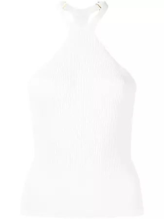 Shop Dion Lee Lustrate Fork ribbed tank top with Express Delivery - FARFETCH