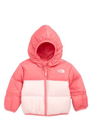 The North Face Moondoggy Water Repellent Reversible Down Jacket (Baby) | Nordstrom