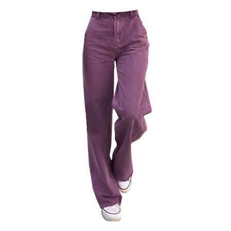 Purple Aesthetic High Waisted Jeans | BOOGZEL APPAREL – Boogzel Apparel