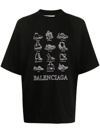 Balenciaga Printed Oversized T-shirt - Farfetch