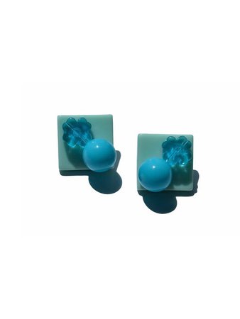 Mint Clover Earring | W Concept