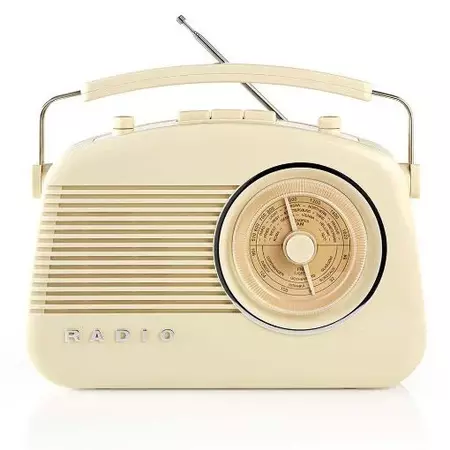 Nedis Φορητό Ραδιόφωνο Retro Gold RDFM5000BG