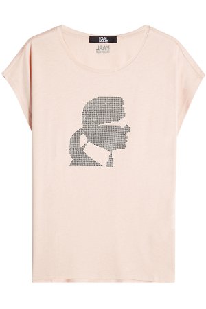 Embellished T-Shirt with Cotton Gr. L