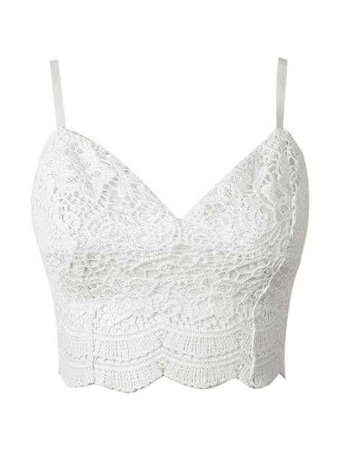 Sexy White Lace Crop Top – Lyfie