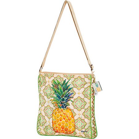 Sun 'N' Sand Paul Brent Artistic Canvas Crossbody Pineapple Bag