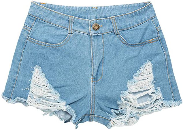 Sexyshine Women's Sexy Low Waist Rise Hot Pants American Flag High Cut Mini Denim Bandage Beach Clubwear Booty Shorts at Amazon Women’s Clothing store