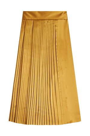 Pleated Silk Skirt Gr. US 6