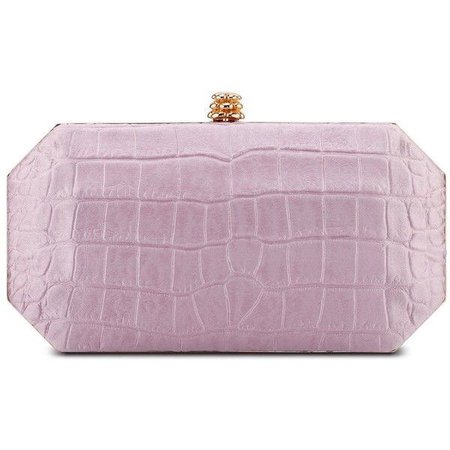 pink lavender clutch bag