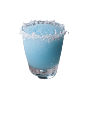snowball cocktail blue coconut drinks