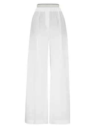 Shop Brunello Cucinelli Lightweight Wrinkled Loose Trousers | Saks Fifth Avenue