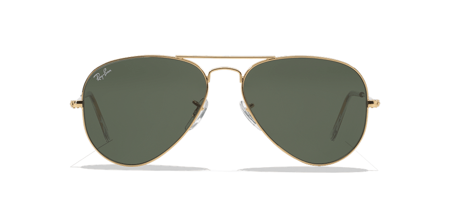 Ray-Ban RB3548N 51 HEXAGONAL FLAT LENS 51 Green & Gold Sunglasses | Sunglass Hut USA