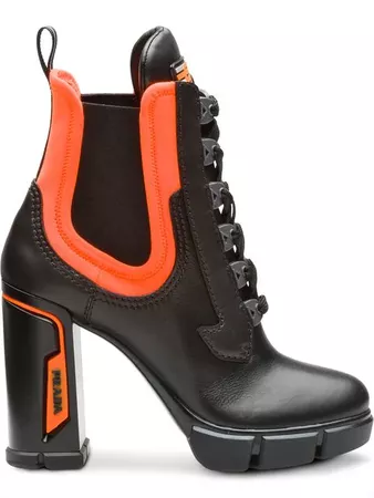 Prada chunky lace-up boots $990 - Buy Online AW18 - Quick Shipping, Price