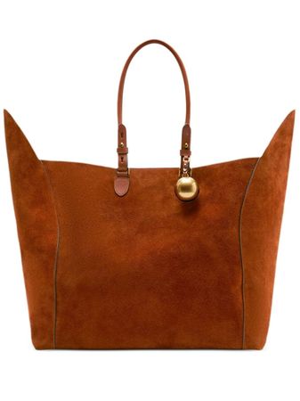 Burberry extra-large Shield Suede Tote Bag - Farfetch