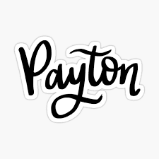 payton in calligraphy