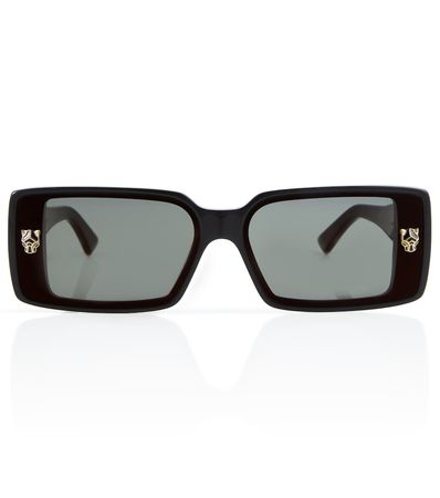 Cartier Eyewear Collection - Embellished square sunglasses | Mytheresa