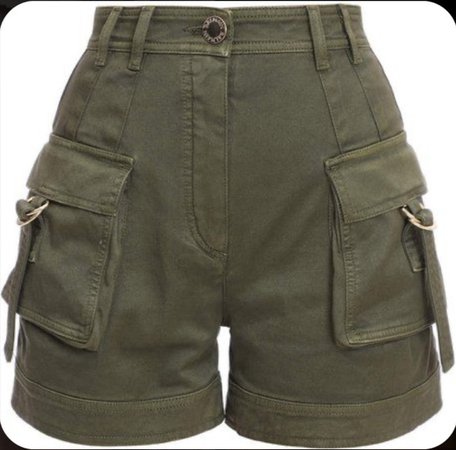 forest green cargo shorts
