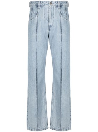 Isabel Marant seam-detailing high-waisted Jeans - Farfetch