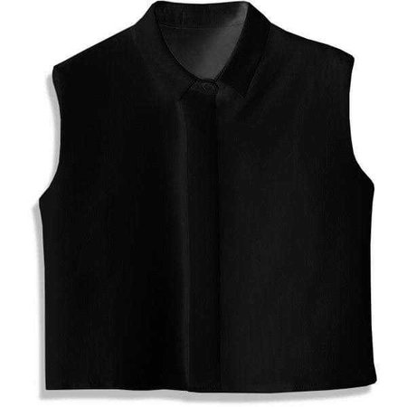 black sleeveless crop top