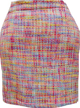 pastel tweed skirt
