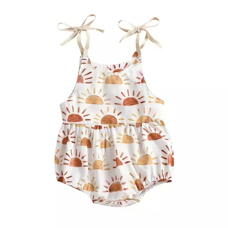 Ma&Baby Summer Newborn Infant Baby Girls Sunflower Print Romper Sleeveless Jumpsuit Sunsuit Clothes - Walmart.com