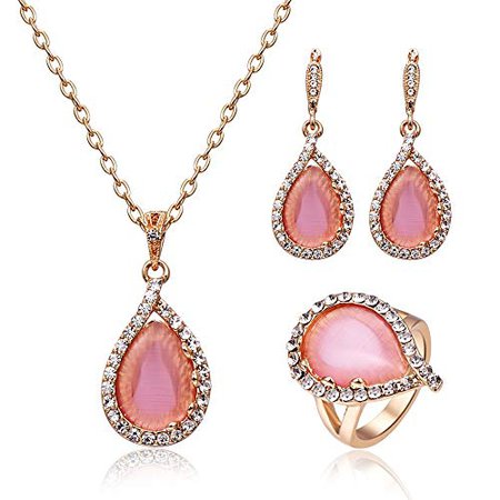 pink jewelry set - Google Search
