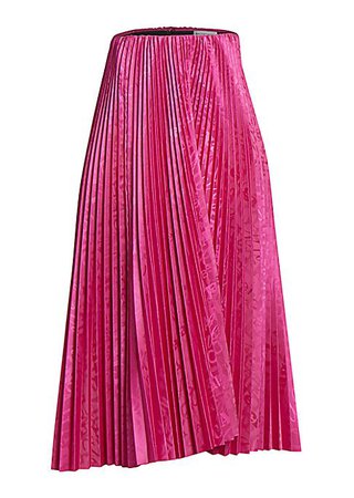 fuscia midi pleated skirt - Google Arama