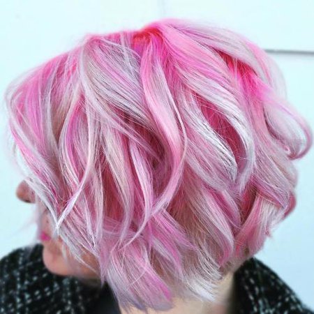 pink hair short - Google Search