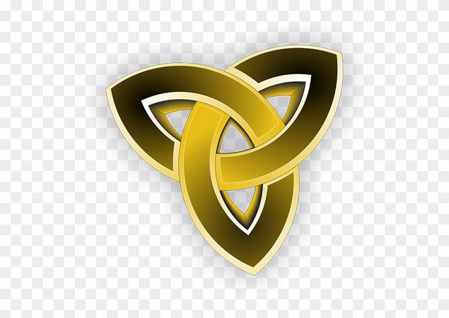 Gold Trinity Knot Emblem