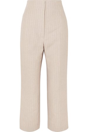 Racil | Arthur pinstriped linen straight-leg pants | NET-A-PORTER.COM