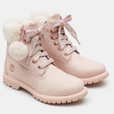 6 Inch Shearling Boot for Women in Pink | Timberland