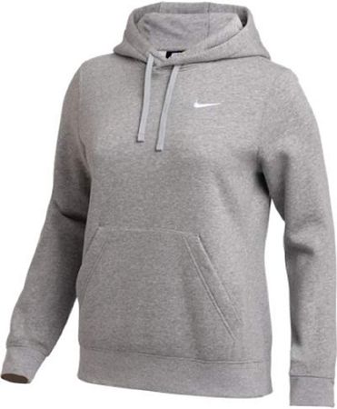 Nike Womens Pullover Fleece Hoodie (Grey, Large) at Amazon Women’s Clothing store