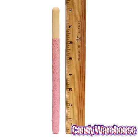 Pocky - Giant Strawberry Cream Covered Biscuit Sticks Packs: 15-Piece Box | Candy Warehouse