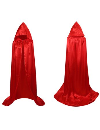 Colorful House Unisex Full Length Hooded Cape Christmas Costume Cloak [1540901568-66748] - $11.84