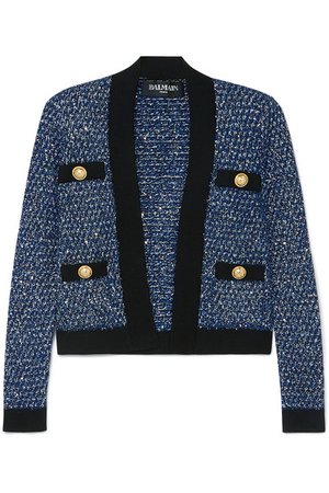 Balmain | Metallic tweed jacket | NET-A-PORTER.COM
