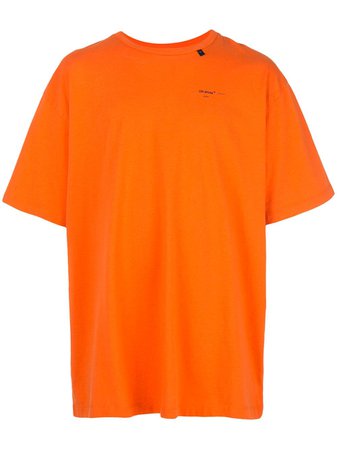 Orange Off-White Squiggle Arrows T-Shirt | Farfetch.com