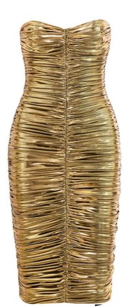 house of cb gold bodycon dress