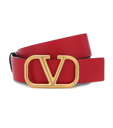 Valentino Garavani Go Logo leather belt