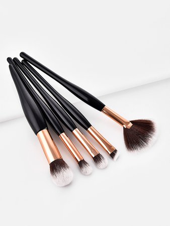 Two Tone Handle Makeup Brush Set 5Pcs